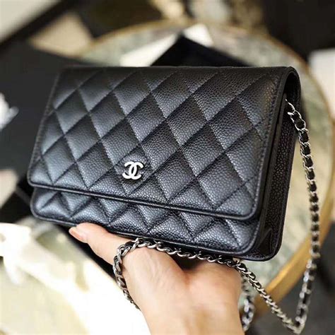 chanel black classic wallet on chain|fashionphile chanel wallet on chain.